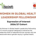 Bourse leadership féminin santé mondiale 2026 – Afrique