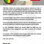 Mali: frappes aeriennes contre des cibles terroristes a Gao