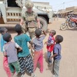 Patrouille du Corps africain russe à Ménaka au Mali