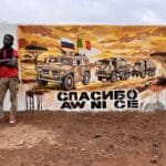Graffitis pro-Russes et pro-armée malienne à Bamako