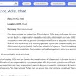 Coordonnateur financier – Adré, Tchad