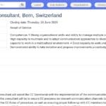 Consultant en Communication – UPU (50%, 6 mois)