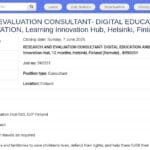 Consultant·e Recherche et Évaluation – Éducation Numérique et Innovation