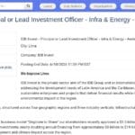 Responsable Investissements Infrastructures & Énergie – Région Andine