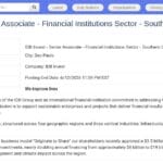 Senior Associate – Secteur des Institutions Financières – Cône Sud