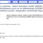 Maître formateur certifié GERME – Formation & coaching paix et cohésion sociale