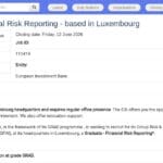 Graduate – Financial Risk Reporting – Luxembourg