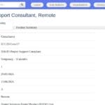 Consultant(e) Support Projet DHoTS – Télétravail