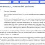 Directeur Finances et Opérations – WWF Guyanes