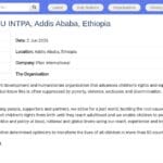 Chef de Projet Éducation – EU INTPA – Addis-Abeba
