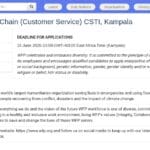 Consultant Supply Chain Customer Service – Kampala