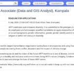 Analyste Programme Senior (Données et SIG) – Kampala