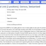 Stagiaire en droit CITES – Unité juridique