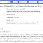 Stage en Protection de l&rsquo;Enfant – UNICEF Haïti (26 semaines)