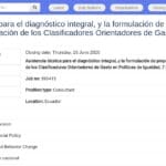 Consultant·e en diagnostic et amélioration des classificateurs budgétaires pour l&rsquo;égalité