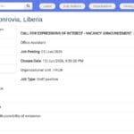 Assistant(e) de Bureau – Monrovia, Liberia