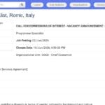 Programme Specialist – WFF & Investment Week – Rome