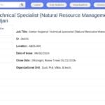 Spécialiste technique régional senior – Gestion des ressources naturelles et infrastructures