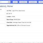 Juriste Opérations – Rome (Niveau Confirmé)