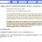 Stagiaire en Communication – Initiative Giga, Genève