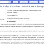 Consultant(e) Analyste Financier(ère) – Infrastructures & Énergie, Santo Domingo
