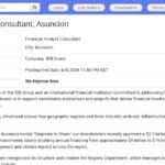 Consultant Analyste Financier – Asunción