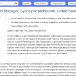 Responsable Global Senior des Subventions