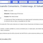 Facilitateur·rice de Développement Communautaire – Chalatenango