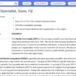 Spécialiste en Aquaculture Continentale – Pacifique