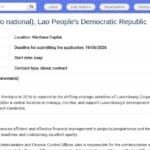 Responsable Financier – Bureau Régional Laos