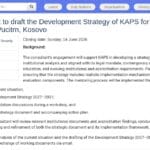 Expert International en Stratégie de Développement pour KAPS (2027-2031)