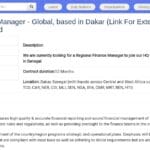 Regional Finance Manager – Afrique de l’Ouest et Centrale, basé à Dakar