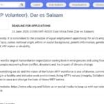 Assistant RH – Volontaire PAM, Dar es Salaam