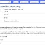 Expert sectoriel innovation bas carbone (Luxembourg)