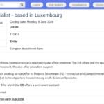 Spécialiste en Sciences de la Vie (Luxembourg)