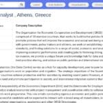 Économiste / Analyste Politiques – Athènes, Grèce