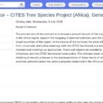 Coordinateur régional Afrique – Projet CITES
