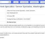 Coordinateur Achats Corporate (H/F) – Washington D.C.
