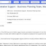 Assistant(e) Administratif(ve) – Planification Stratégique (Washington D.C.)
