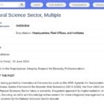 Stage – Secteur des Sciences Naturelles – UNESCO