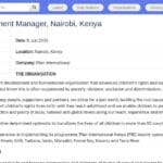 Responsable Développement des Affaires – Nairobi