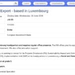Expert(e) Social et Genre – Luxembourg
