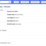 Responsable Financier – Yemen, Amman
