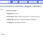 Assistant en ingénierie cadastrale et géodésie