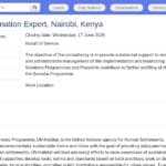 Expert en coordination de programmes durables
