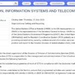 Chef de la Section des Systèmes d&rsquo;Information et Télécommunications