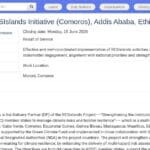 Coordinateur national RESIslands – Comores (H/F)
