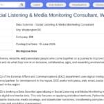 Data Scientist Social Listening & Media Monitoring