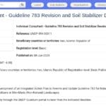 Consultant Individuel – Révision Guide 783 & Développement Stabilisateurs de Sol