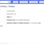 Chauffeur Senior – G3, Ankara, Turquie